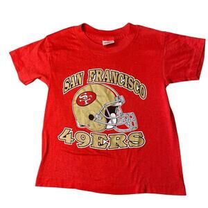 Vintage 90s San Francisco 49ers NFL Football Trench T-Shirt Youth Size 6/8 Small